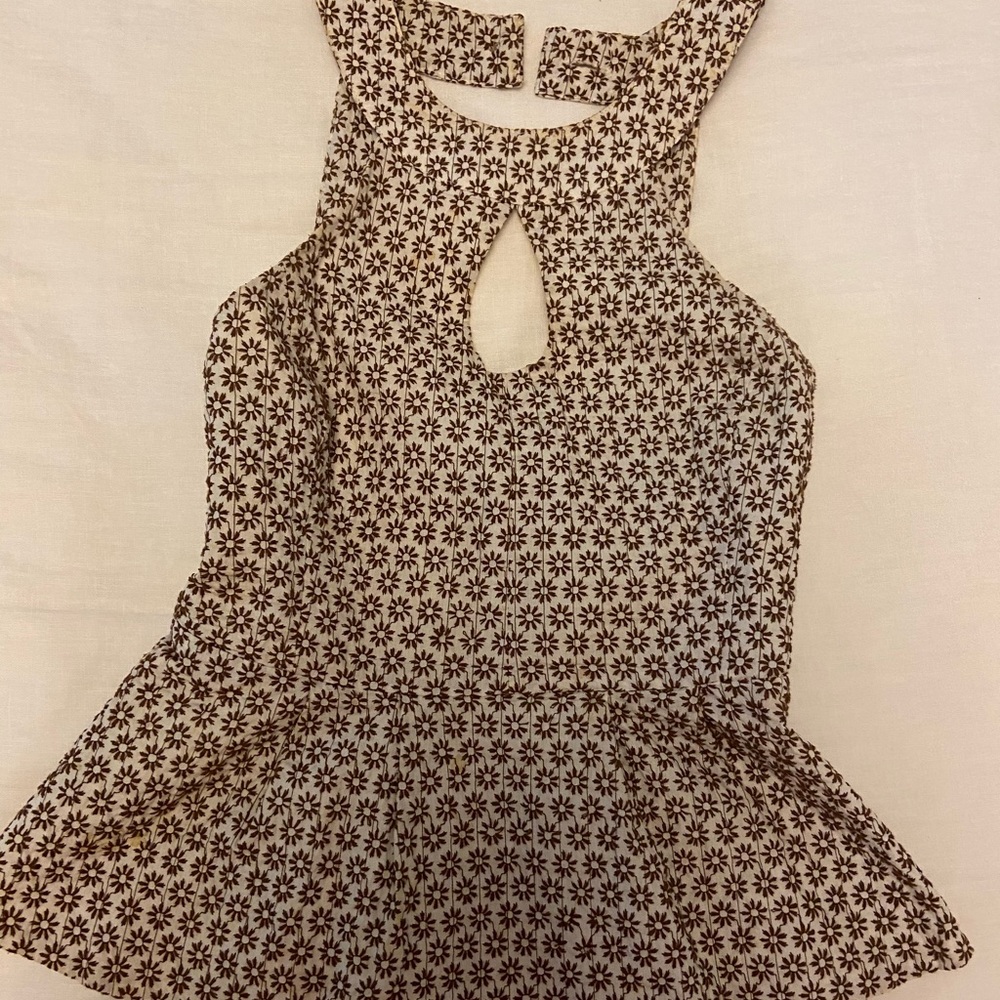 Anthropology Peplum Top